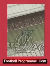 Manchester United Joe Jordan Autograph Signed Football Card Man Utd