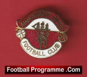 Manchester United Vintage Football Badge Man Utd Badge 1970s