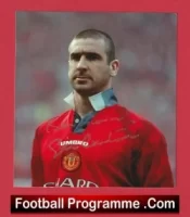 Manchester United Eric Cantona Signed Picture Man Utd