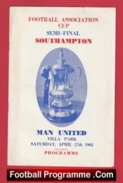 Southampton v Manchester United 1963 – Semi Final Pirate Programme