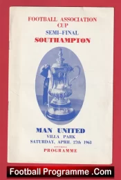 Southampton v Manchester United 1963 – Semi Final Pirate Programme