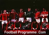 Manchester United v Real Madrid 1968 European Cup Semi Final Multi Signed