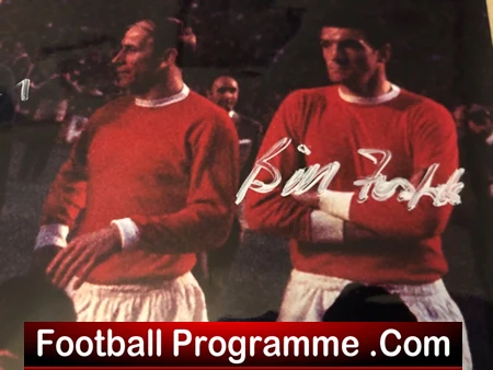 Manchester United v Real Madrid 1968 European Cup Semi Final Multi Signed - Image 4