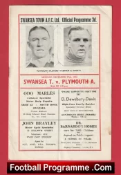 Swansea Town v Plymouth Argyle 1954