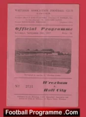 Wrexham v Hull City 1957 – 1950s