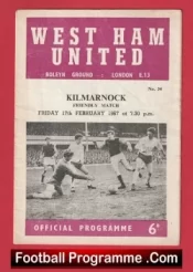 West Ham United v Kilmarnock 1967 – Friendly Game
