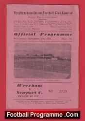 Wrexham v Newport County 1958 – 1950s