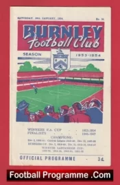 Burnley v Newcastle United 1954