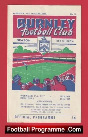 Burnley v Newcastle United 1954