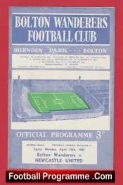 Bolton Wanderers v Newcastle United 1965