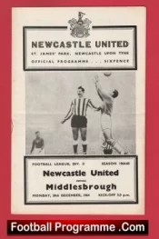 Newcastle United v Middlesbrough 1964