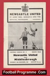 Newcastle United v Middlesbrough 1964