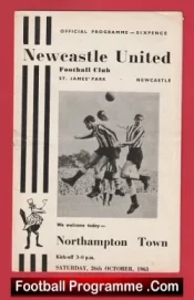 Newcastle United v Northampton Town 1963