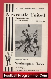 Newcastle United v Northampton Town 1963