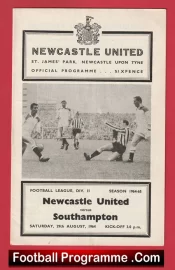 Newcastle United v Southampton 1964