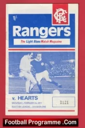 Glasgow Rangers v Heart Of Midlothian 1971 – Scottish Football Programmes