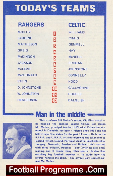 Glasgow Rangers v Glasgow Celtic 1971 - Scottish Football Programmes - Image 3