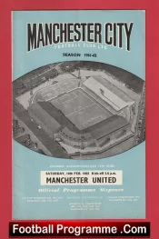 Manchester City v Manchester United 1962 – Man City v Man Utd