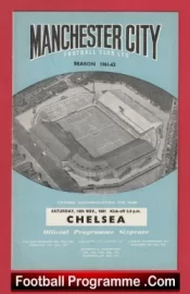 Manchester City v Chelsea 1961 – Man City Football Programmes