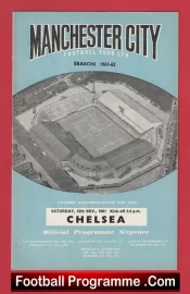 Manchester City v Chelsea 1961 – Man City Football Programmes