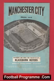 Manchester City v Blackburn Rovers 1962 – Man City Football Programmes