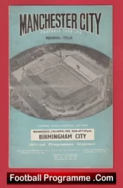 Manchester City v Birmingham City 1962 – Man City Football Programmes
