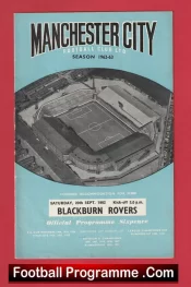 Manchester City v Blackburn Rovers 1962 – Man City Football Programmes
