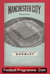 Manchester City v Burnley 1963 – Man City Football Programmes