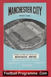 Manchester City v Newcastle United 1964 – Man City Football Programmes