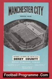 Manchester City v Derby County 1964 – Man City Football Programmes