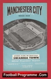Manchester City v Swansea Town 1963 – Man City Football Programmes