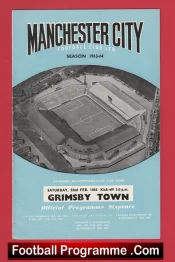 Manchester City v Grimsby Town 1964 – Man City Football Programmes