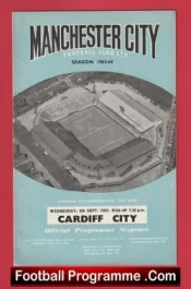 Manchester City v Cardiff City 1963 – Man City Football Programmes