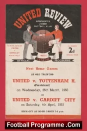 Manchester United v Barnsley 1953 – Youth Cup Duncan Edwards Plus