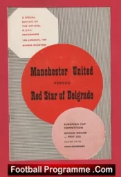Manchester United v Red Star Belgrade 1958 – Munich Season 1957/58