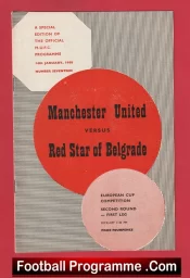 Manchester United v Red Star Belgrade 1958 – Munich Season 1957/58