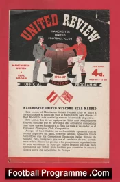 Manchester United v Real Madrid 1957 – Man Utd Semi Final