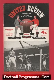 Manchester United v Blackpool 1957 – Man Utd 57 + Token