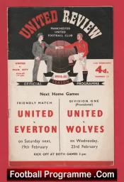 Manchester United v Manchester City 1955 – Man Utd 1950s