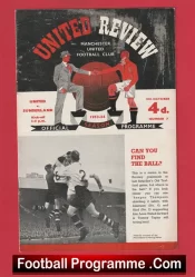 Manchester United v Sunderland 1953 – Man Utd Programmes