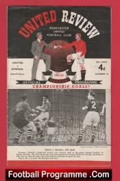 Manchester United v Arsenal 1952 – Man United Programme