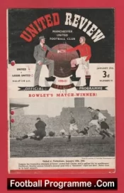 Manchester United v Leeds United 1951 – 1950s Man United