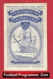 Portsmouth v Grimsby Town 1962