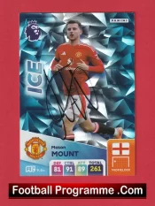 Manchester United Mason Mount Autograph Signed Football Card Man Utd