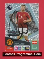 Manchester United Rasmus Hojlund Autograph Signed Football Card Man Utd