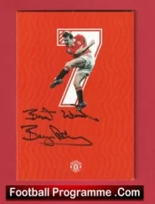 Manchester United Bryan Robson Autographed Signed Info Card