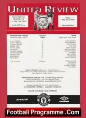 Manchester United v Bury 1999 – Senior Cup Gigg Lane Bury Treble Season