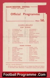 Manchester United v Wolves 1956 – Reserves Busby Babes Bobby Charlton