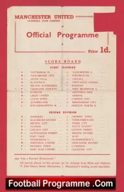 Manchester United v Wolves 1956 – Reserves Busby Babes Bobby Charlton