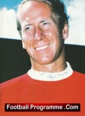 Manchester United Bobby Charlton Signed Picture Man Utd